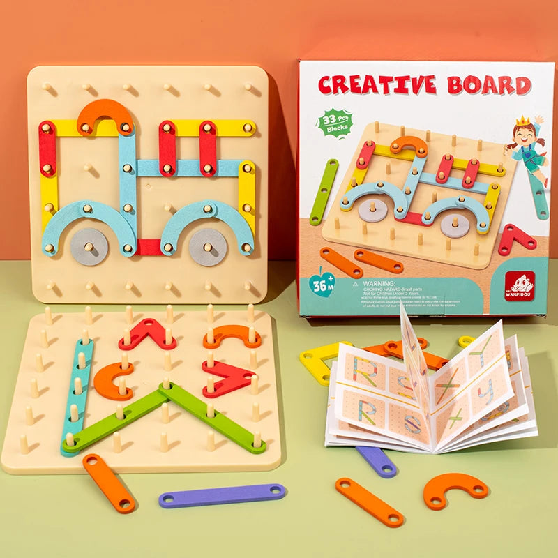 Shape & Letter Builder Board