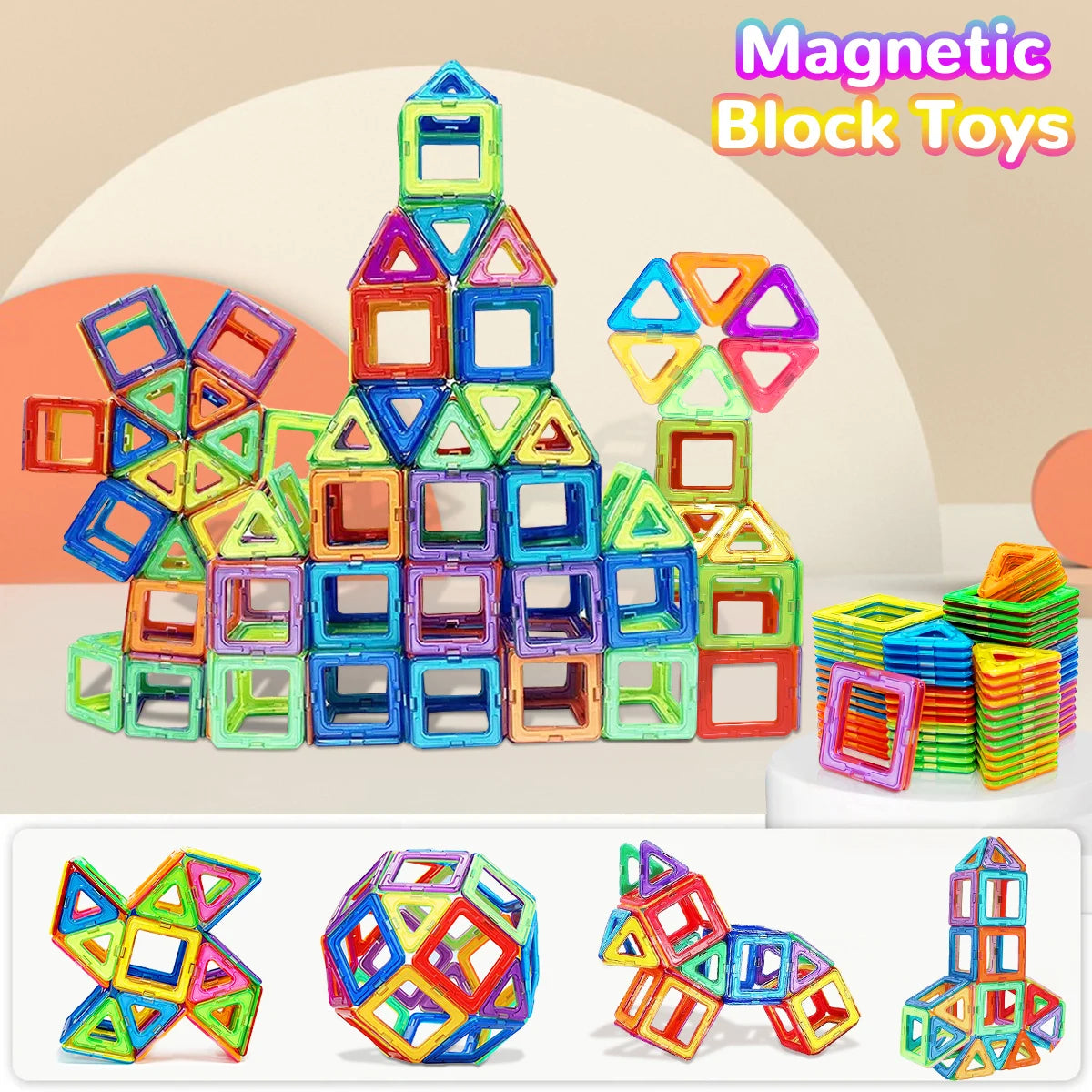 Magnetic Building Blocks – Creative Construction Toy Set