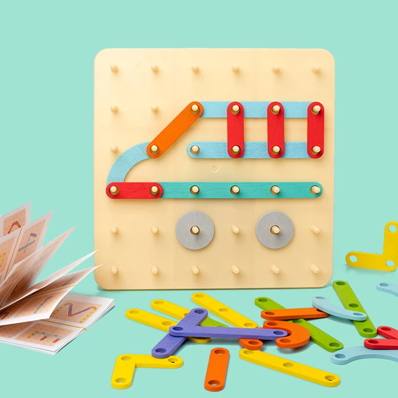 Shape & Letter Builder Board