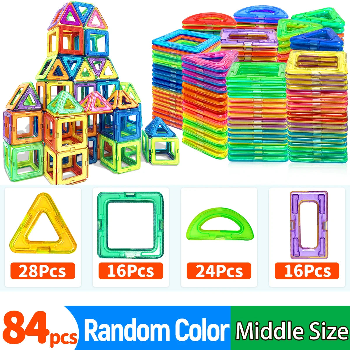 Magnetic Building Blocks – Creative Construction Toy Set