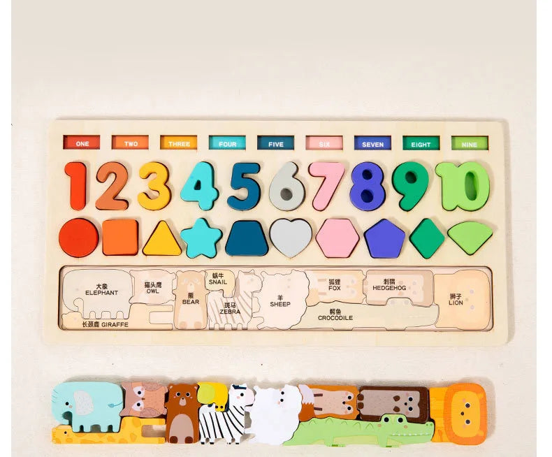 Magnetic Fishing Toy – Montessori Wooden Learning Board for Kids