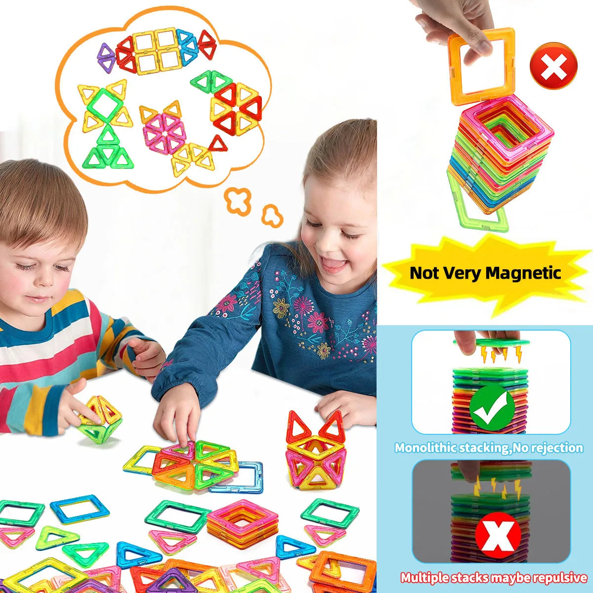 Magnetic Building Blocks – Creative Construction Toy Set