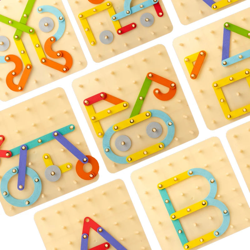 Shape & Letter Builder Board