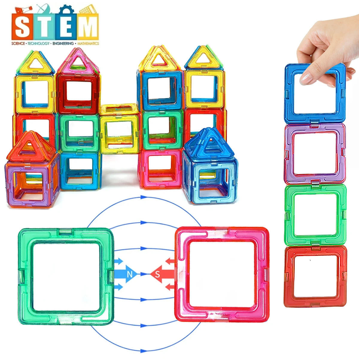 Magnetic Building Blocks – Creative Construction Toy Set
