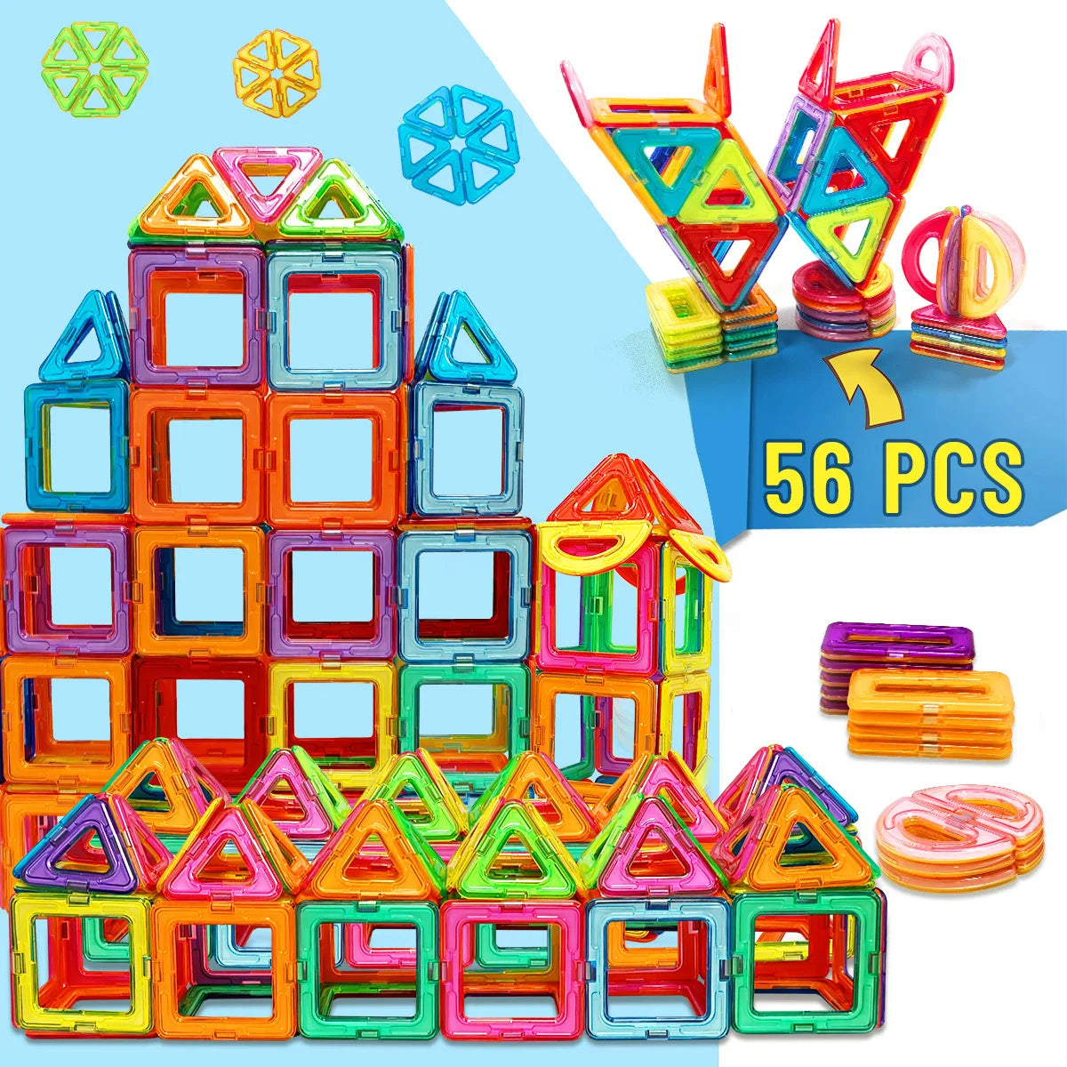 Magnetic Building Blocks – Creative Construction Toy Set