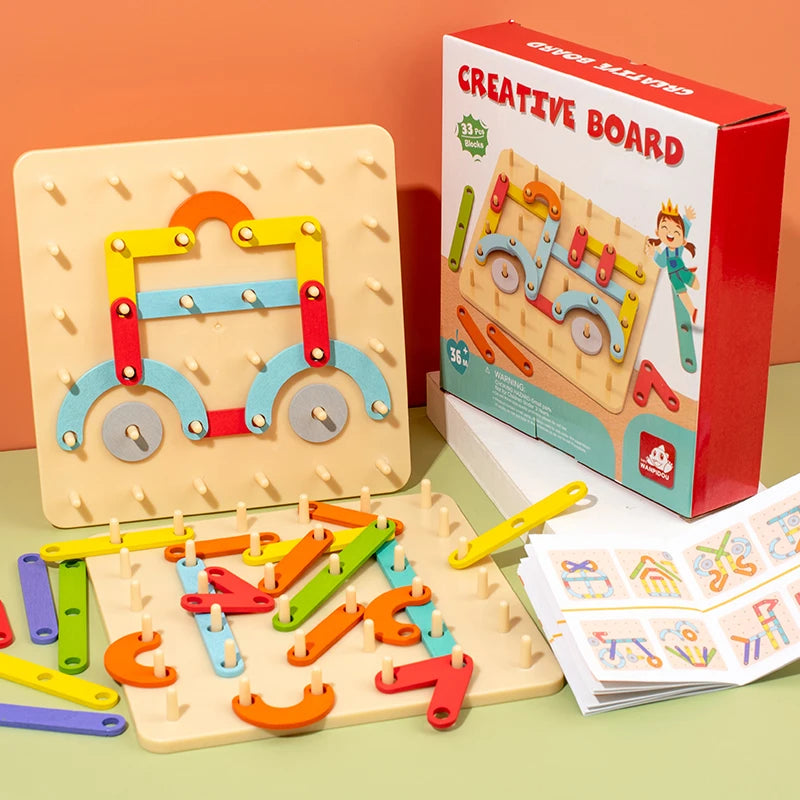 Shape & Letter Builder Board