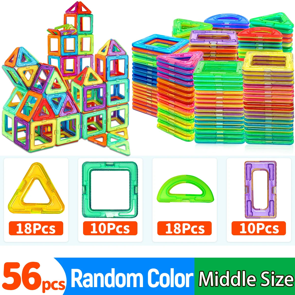 Magnetic Building Blocks – Creative Construction Toy Set