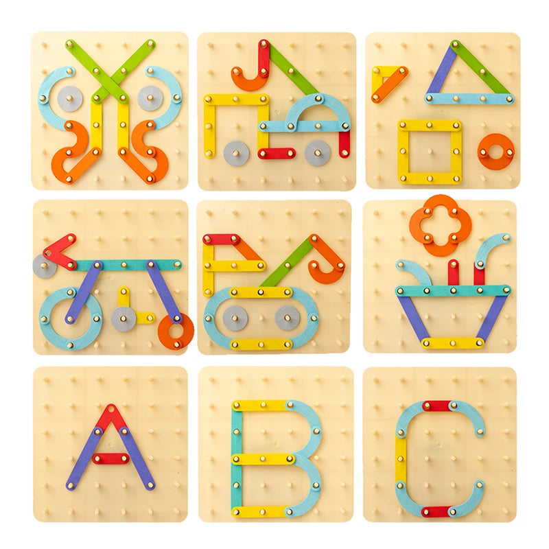 Shape & Letter Builder Board