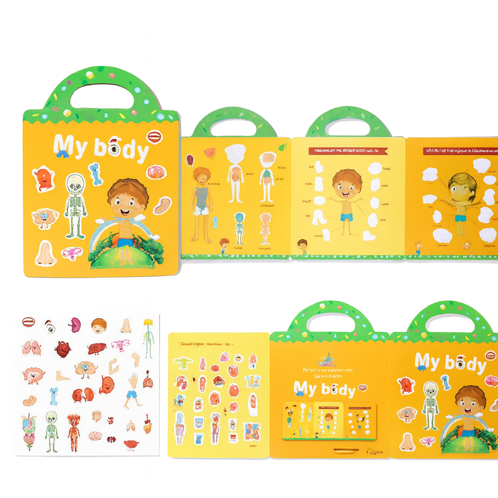 Lil Laugh Reusable Sticker Learning Book