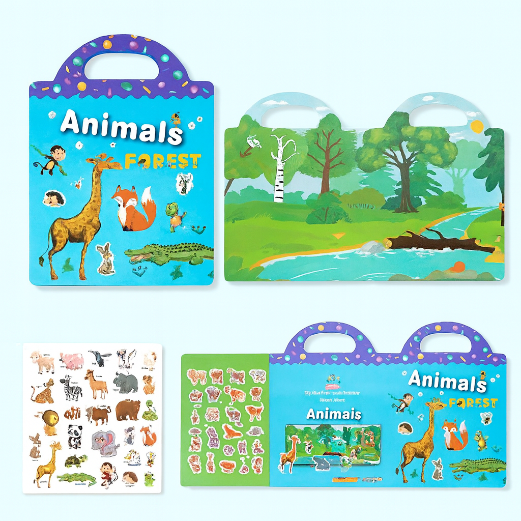 Lil Laugh Reusable Sticker Learning Book