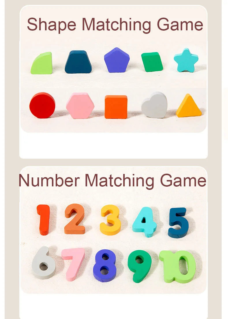 Magnetic Fishing Toy – Montessori Wooden Learning Board for Kids