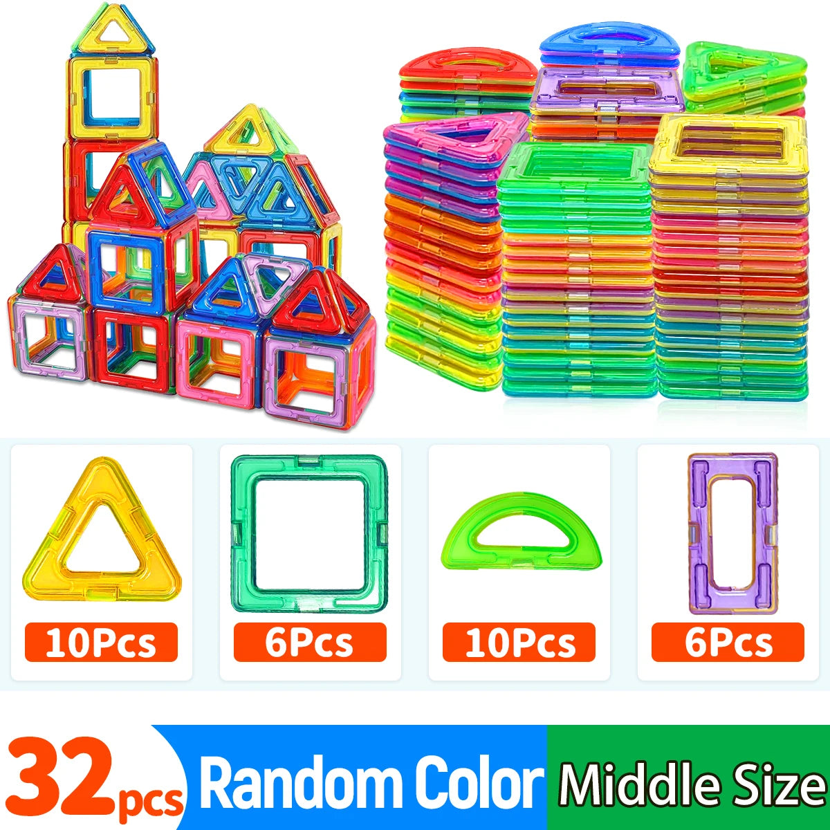 Magnetic Building Blocks – Creative Construction Toy Set