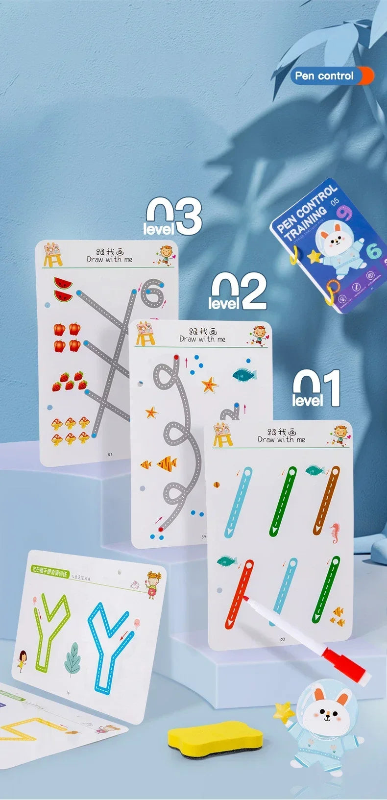 Montessori Reusable Tracing Workbook