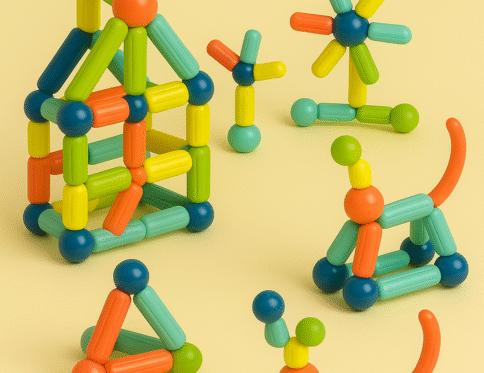 🌟 64-Piece Magnetic Building Blocks Set – Fun & Educational STEM Toy 🌟