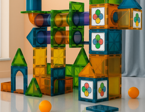 🌟 3D Light Magnetic Dream Castle Building Set 🌟