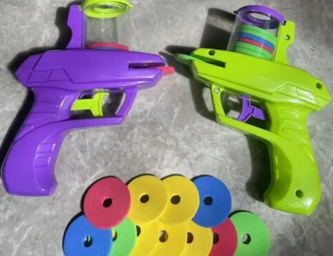 🎯 Colorful Flying Disc Shooter Toy 🚀