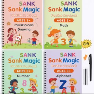 📚 MagicWrite Learning Copybook Set for Kids (4-in-1 Bundle) ✍️
